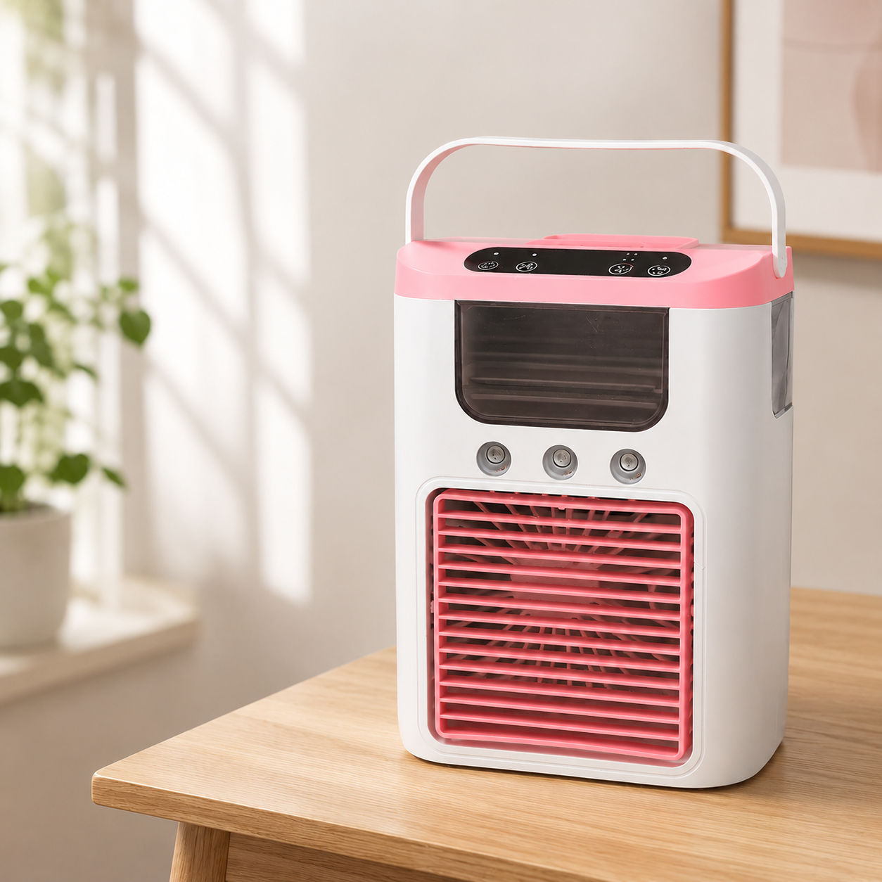 Portable Mini Evaporative Air Cooler Fan with LED Light