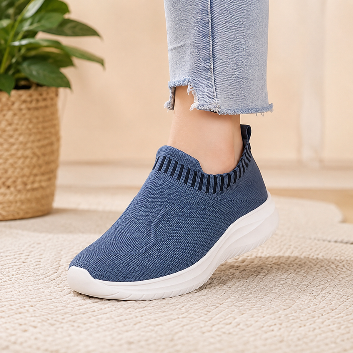 Women's Orthopedic Slip-On Trainers for Foot Pain Relief