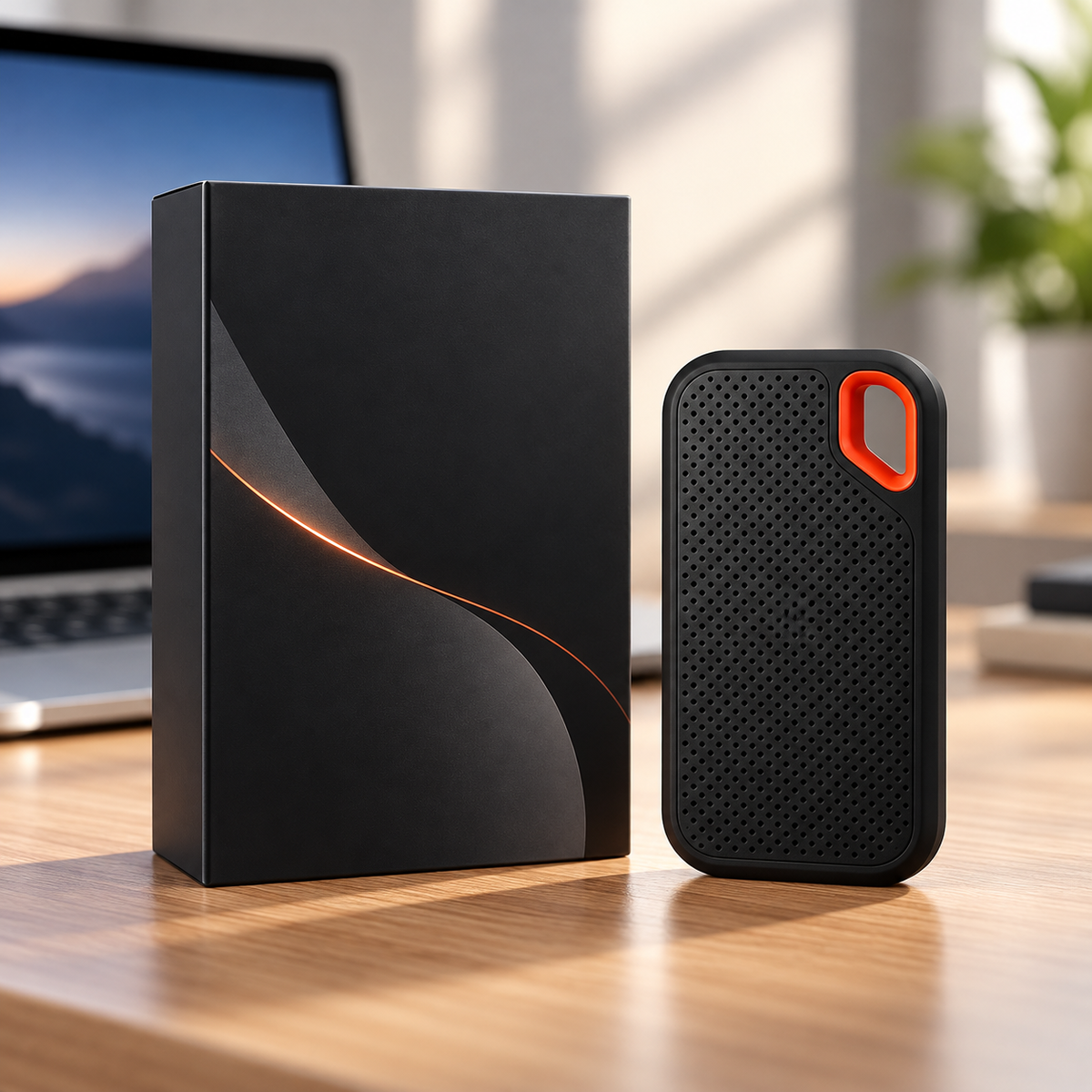 2TB External SSD Portable USB-C Hard Drive for PC and Mac