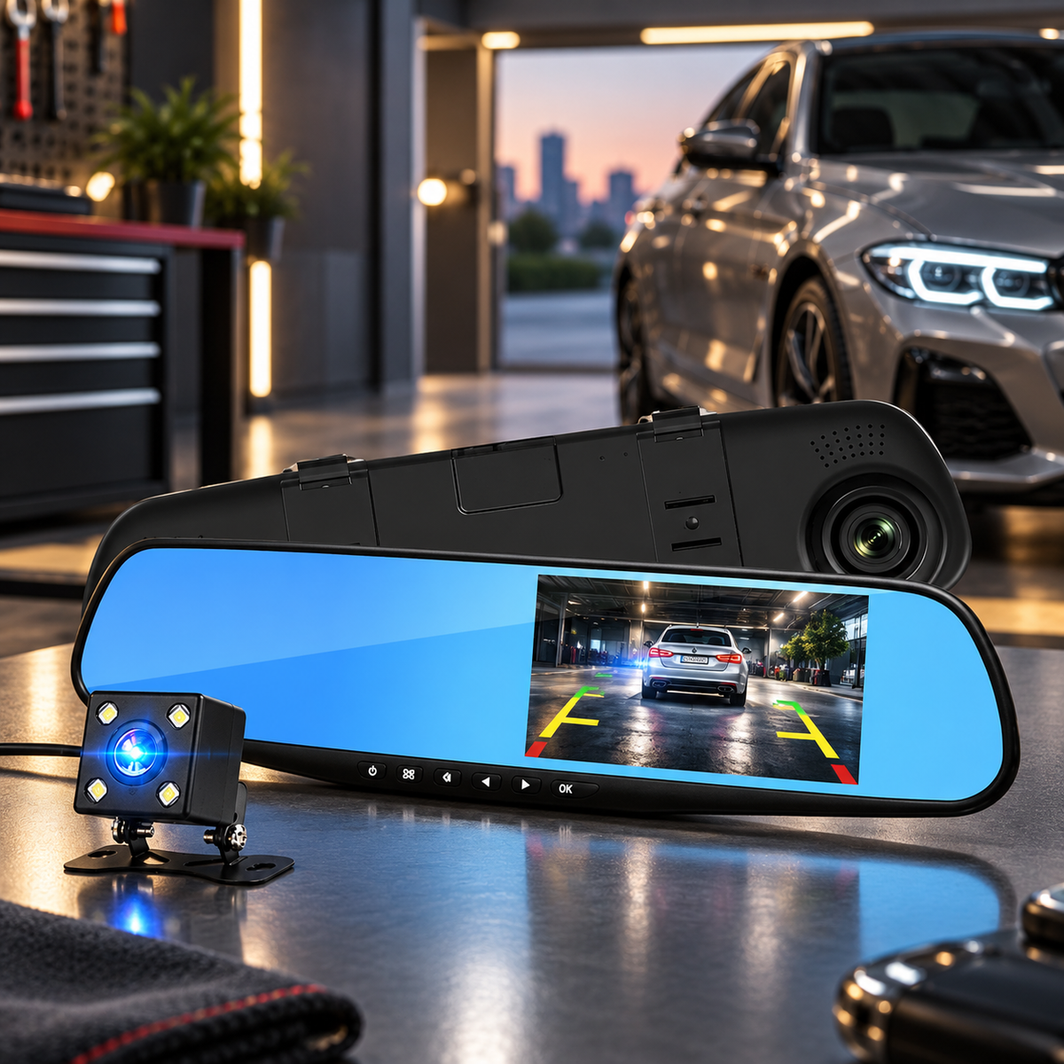Dual Lens Dash Cam Front and Rear 1080P HD Car Camera Recorder