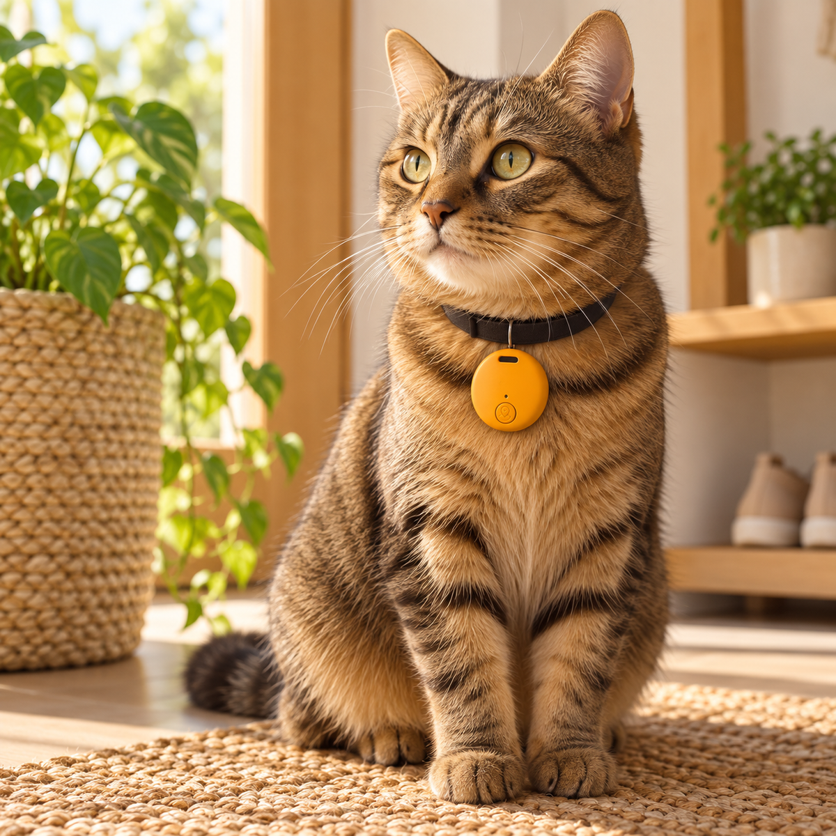 GPS Cat Tracker Waterproof Lightweight No Subscription Real Time