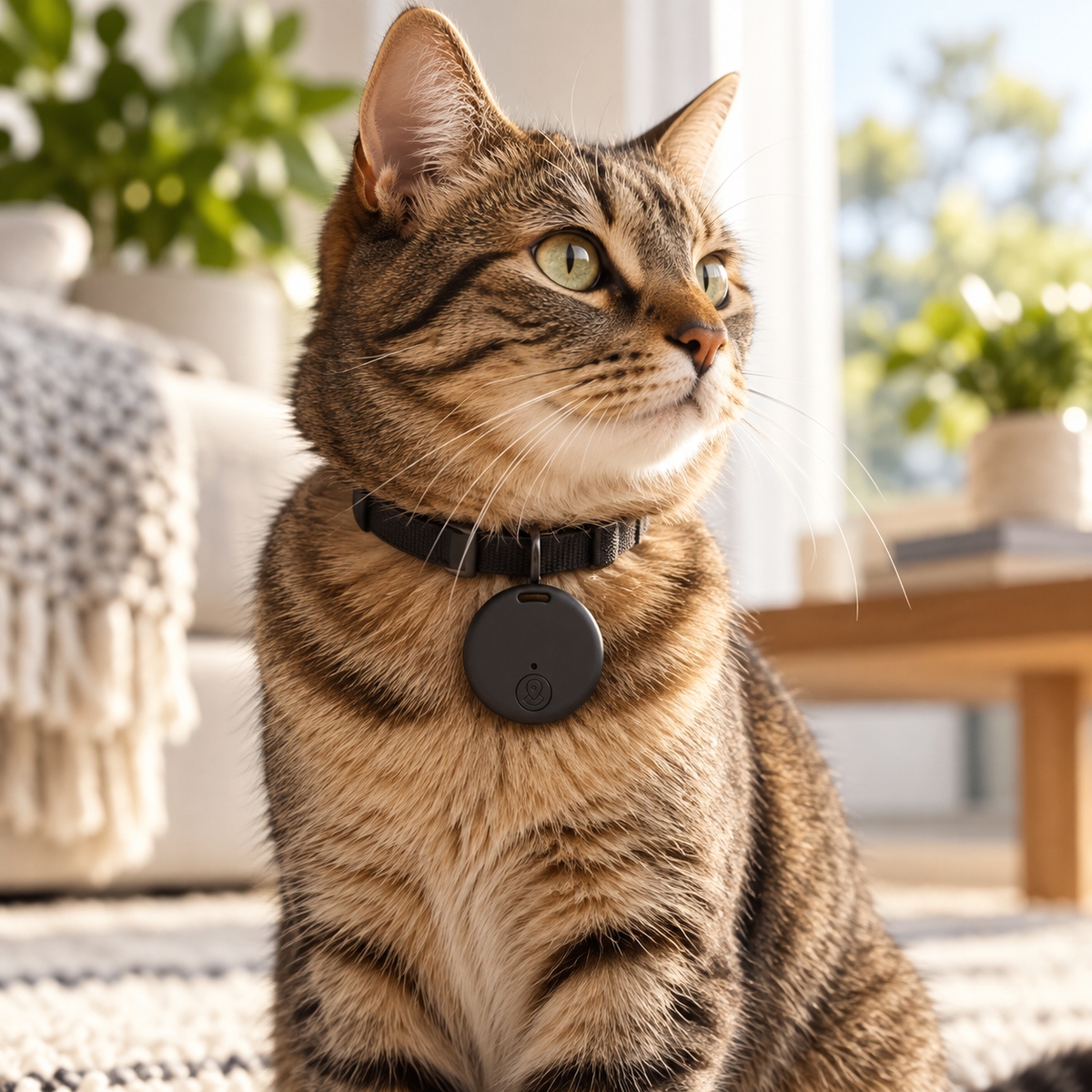 GPS Cat Tracker Waterproof Lightweight No Subscription Real Time