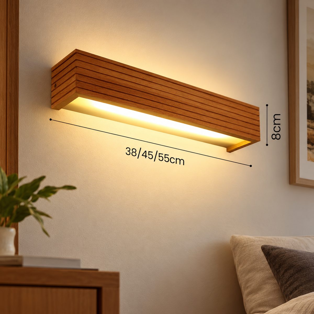 Wooden Wall Lights for Bathroom Mirrors Vanity Lighting
