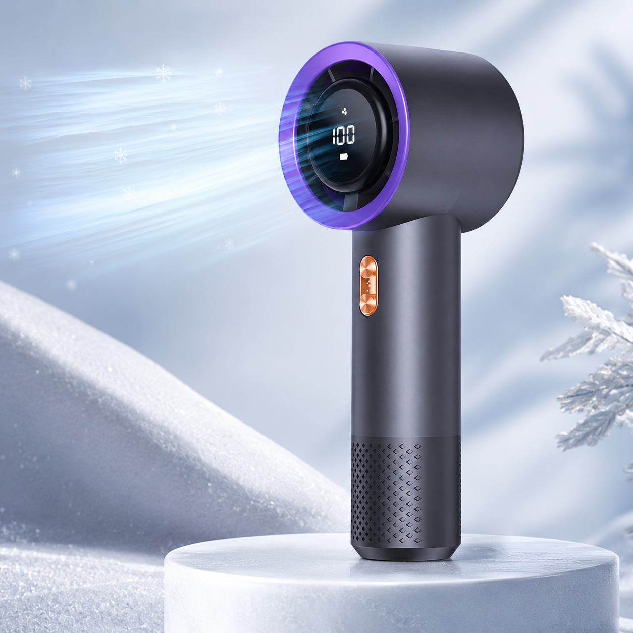 Portable Handheld Bladeless Mini Fan USB Rechargeable High Speed Fan