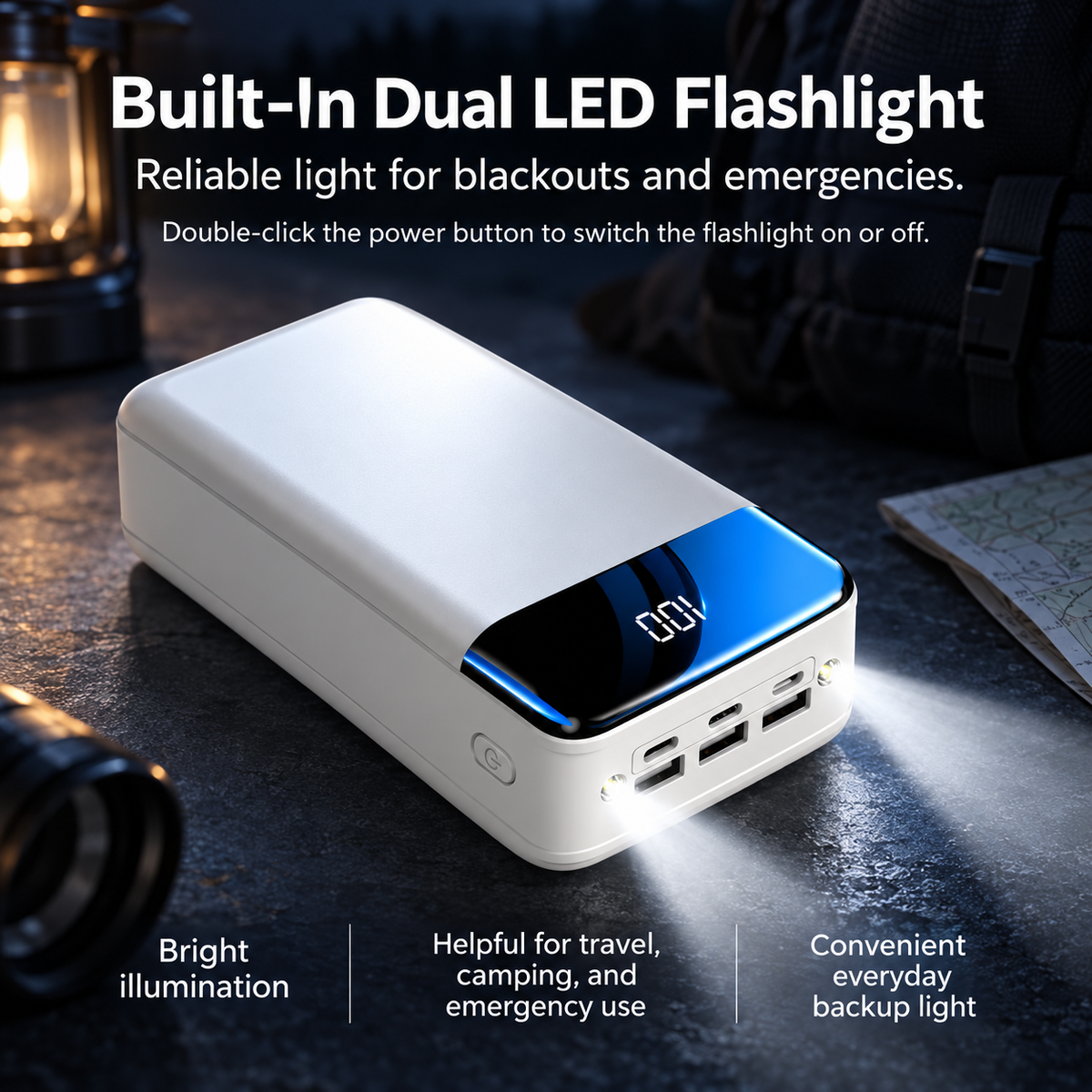 100000mAh Power Bank Fast Charging for Phones Tablets Laptops