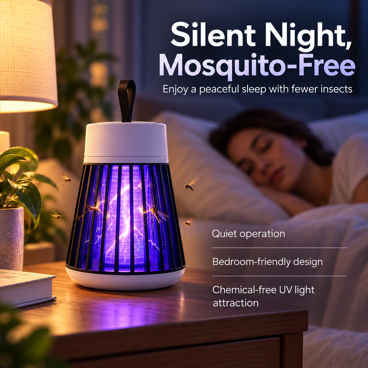 Mosquito Killer Lamp 2 Pack UV Insect Trap Indoor Outdoor