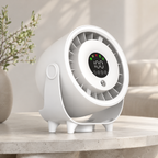 Portable Misting Fan Digital Display Quiet Cooling Humidifier Wall Mount