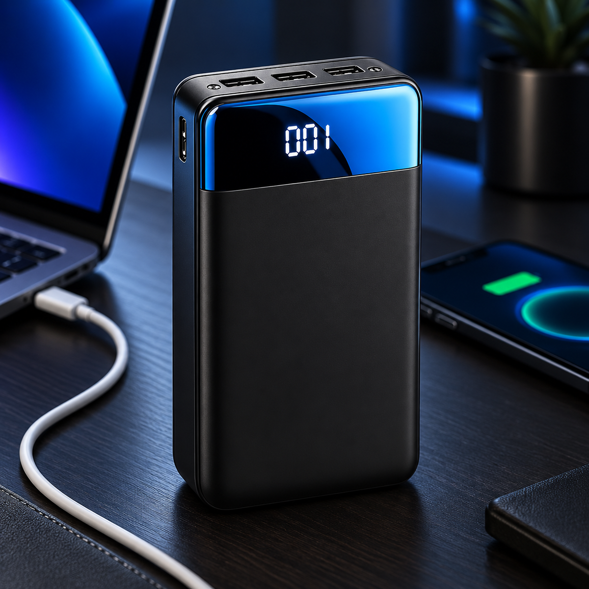 100000mAh Power Bank Fast Charging for Phones Tablets Laptops