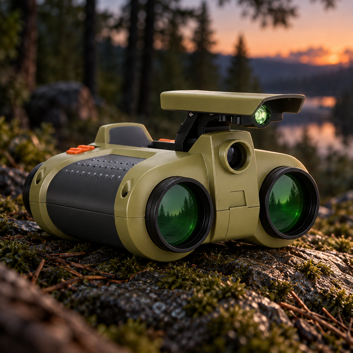 Kids Binoculars Night Vision Rugged Adventure Toy