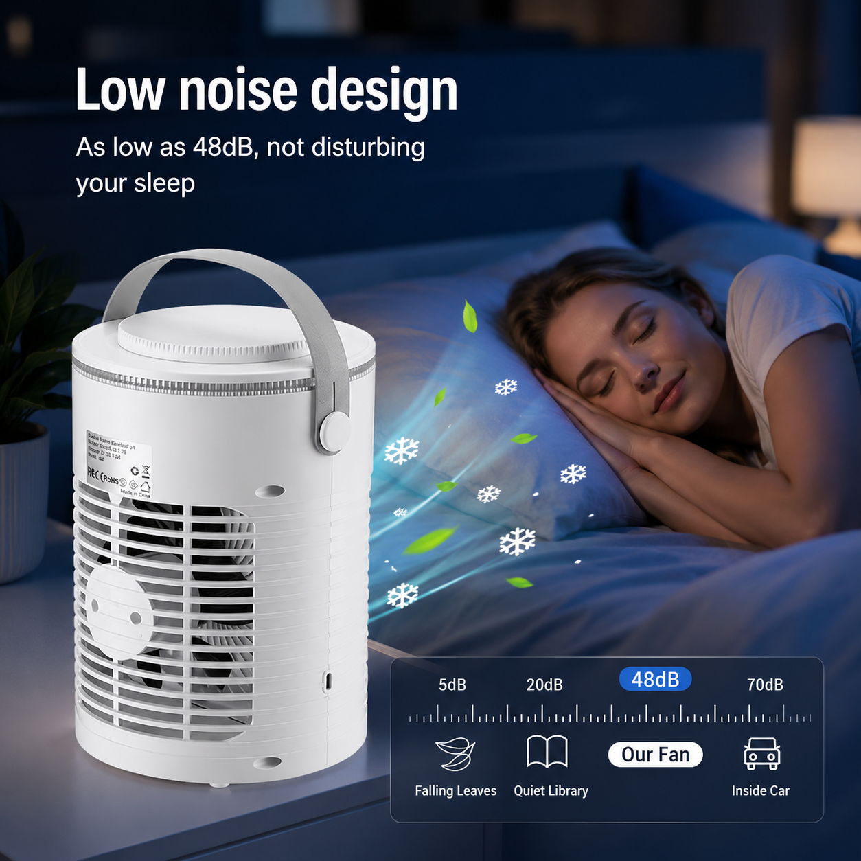 Mini Portable Desktop Air Conditioner Cooling Fan USB Timer RGB