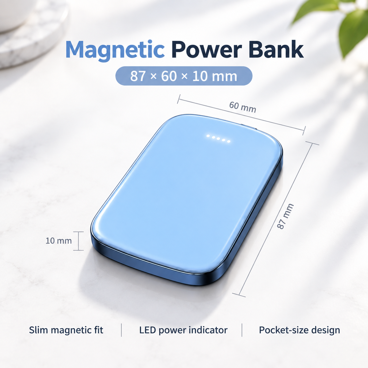 Wireless Power Bank Magnetic Fast Charger for iPhone