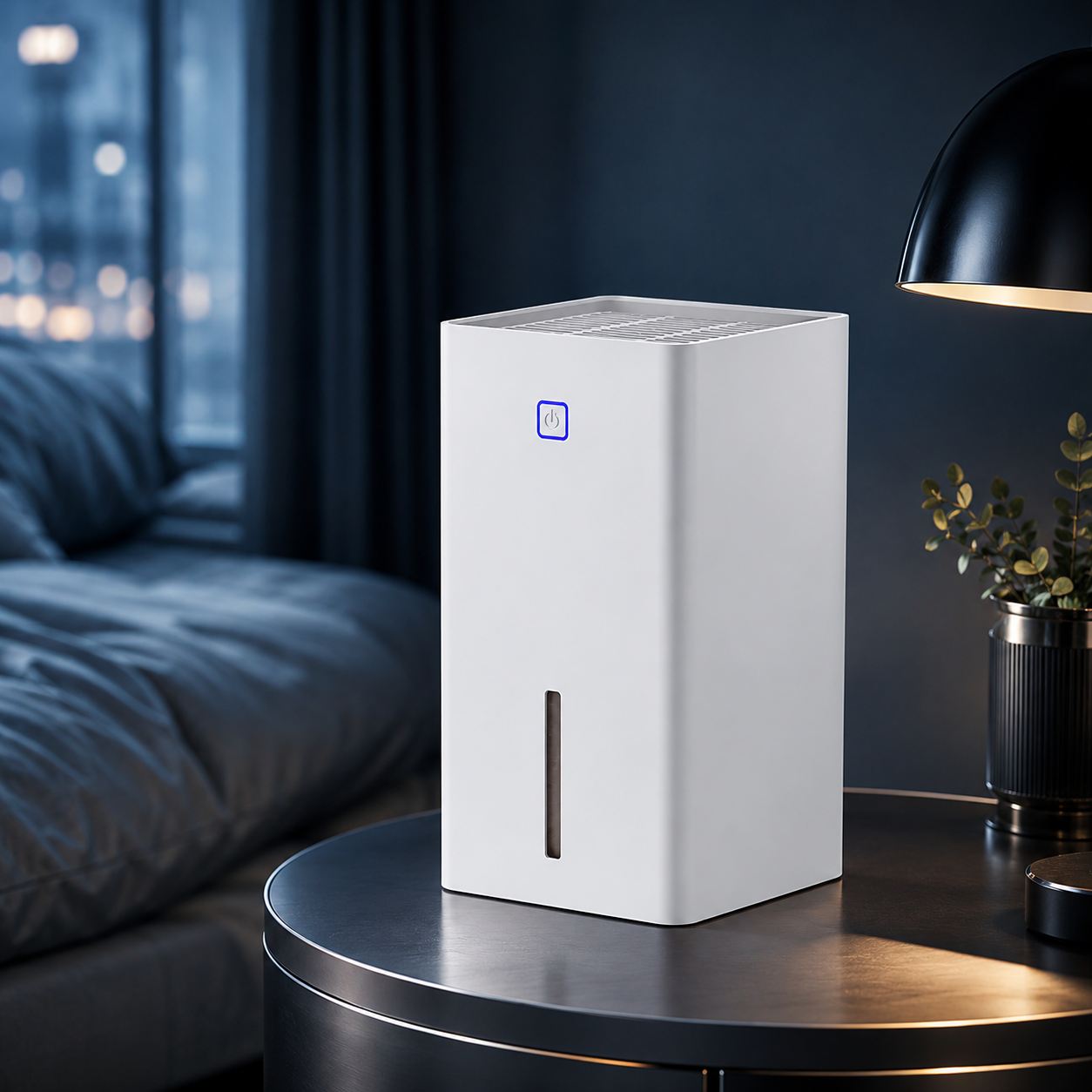 Electric Home Dehumidifier, Quiet Compact Moisture Remover for Bedroom, Bathroom & Basement