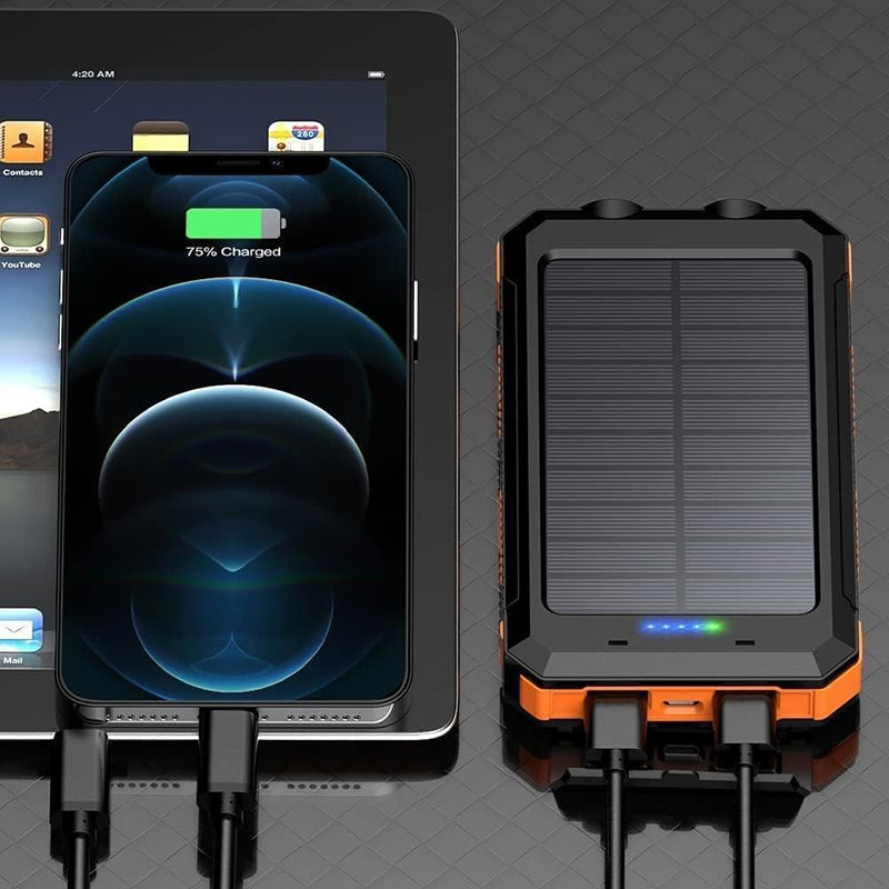 Solar Portable Power Bank Charger Mobile Phone Battery Pack
