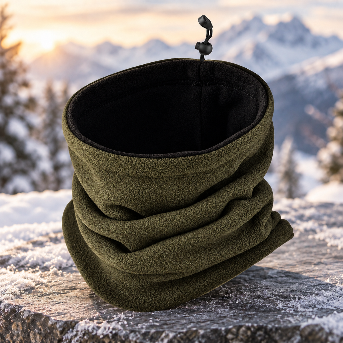 Windproof Fleece Tube Scarf Neck Warmer Gaiter for Winter