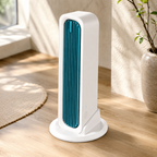 Bladeless Tower Fan, Rechargeable Oscillating Desktop & Wall-Mount Cooling Fan with Remote