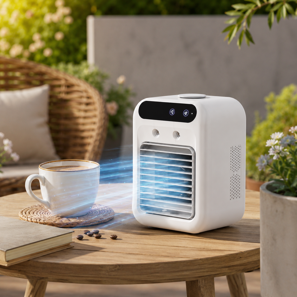 Mini USB Portable Air Conditioner Fan Humidifier Tabletop Cooler