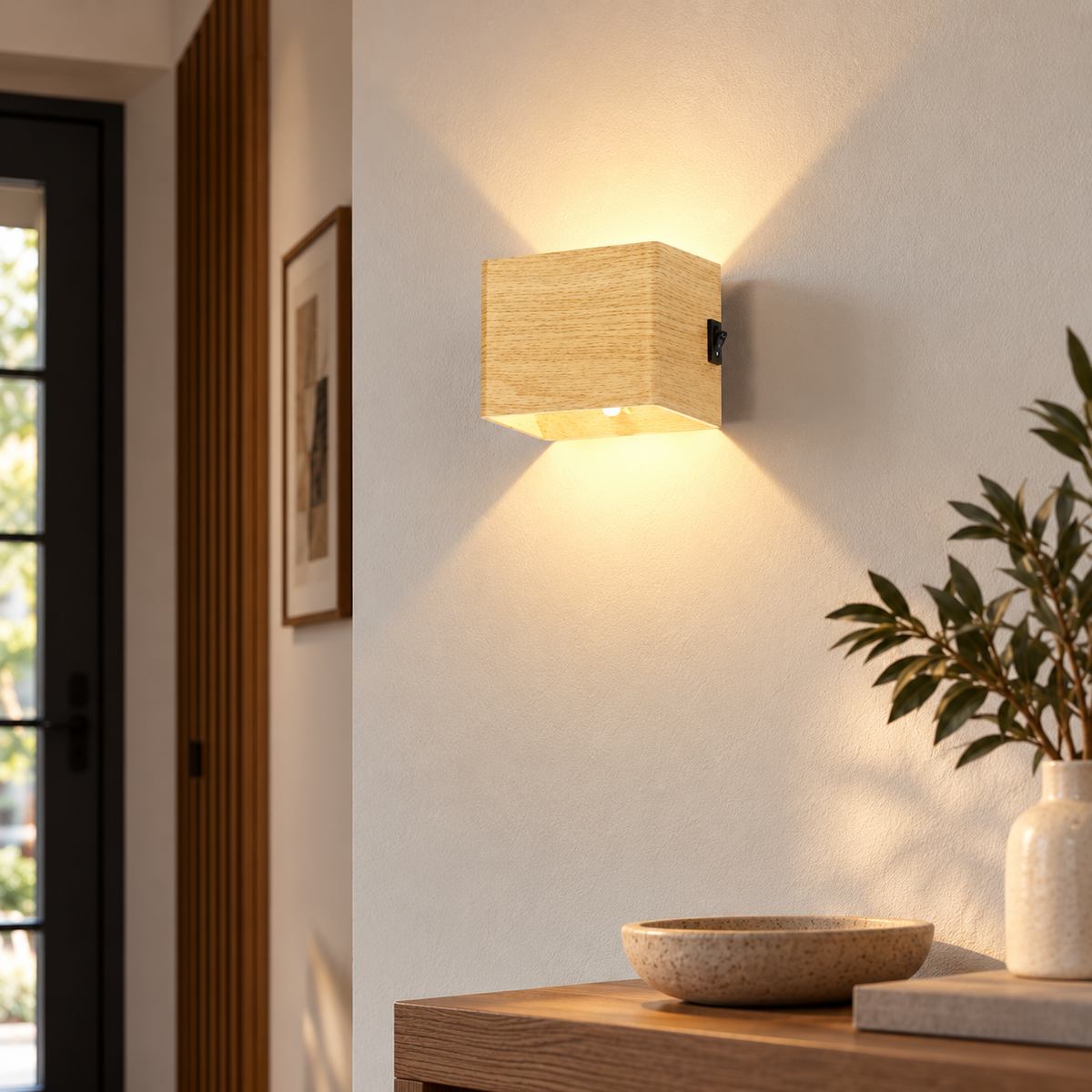 Wireless Rechargeable Wall Lamp Up and Down USB Light