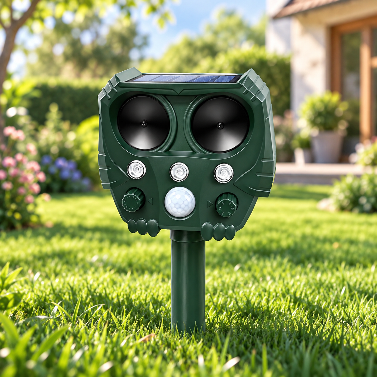 Ultrasonic Cat and Fox Repeller Solar Garden Pest Deterrent