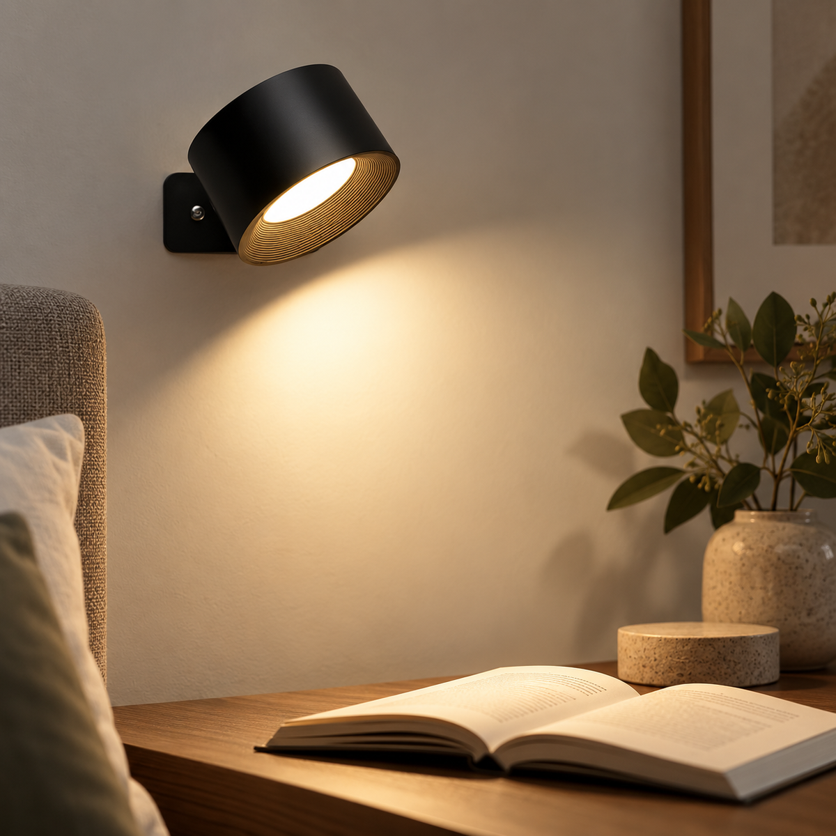Wireless LED Wall Light Battery Stick-On Night Lamp