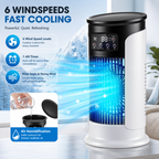 Portable Tower Fan Air Conditioner USB Mini Air Cooler Humidifier
