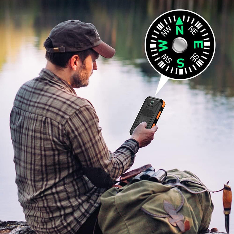 Solar Portable Power Bank Charger Mobile Phone Battery Pack