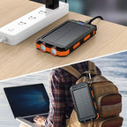 Solar Portable Power Bank Charger Mobile Phone Battery Pack
