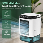 Portable Mini Evaporative Air Cooler Fan Humidifier 900ml