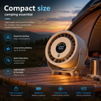 Portable Misting Fan Digital Display Quiet Cooling Humidifier Wall Mount