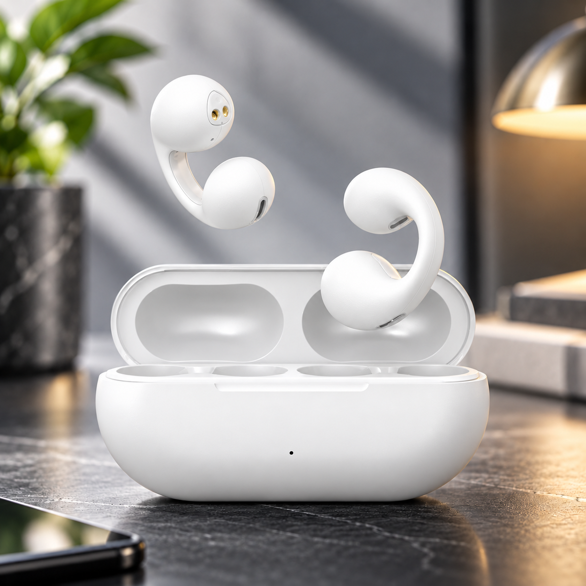 Bone Conduction Wireless Earbuds Open Ear Bluetooth with Mic