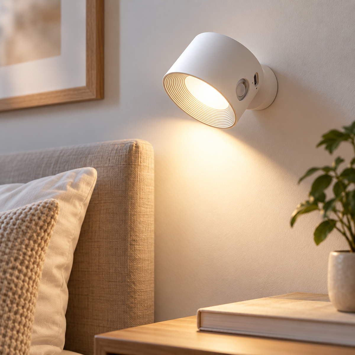 Wireless LED Wall Light Battery Stick-On Night Lamp