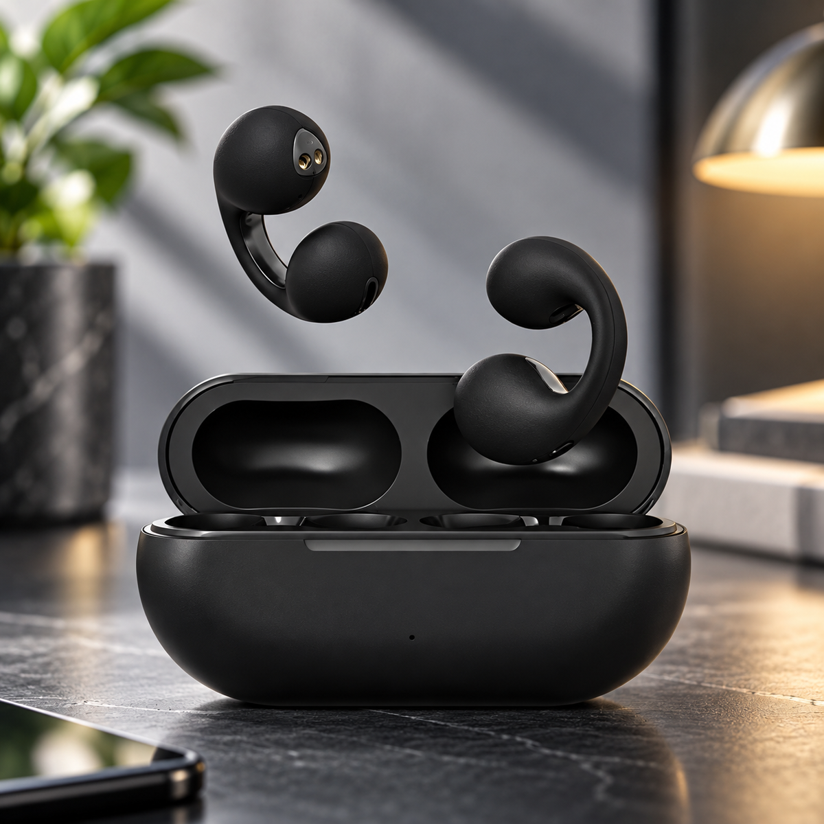 Bone Conduction Wireless Earbuds Open Ear Bluetooth with Mic