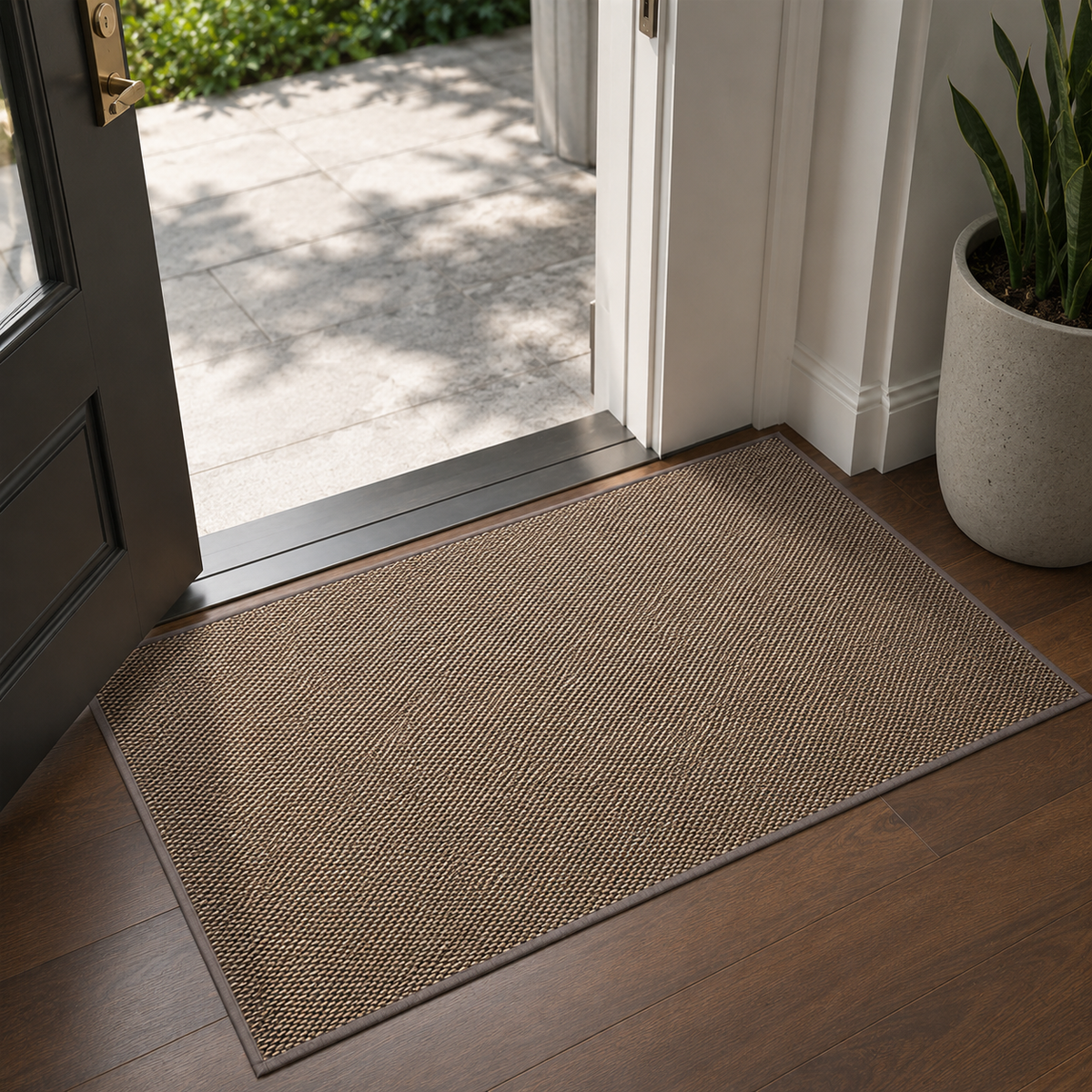 Woven Indoor Door Mat Machine Washable Non-Slip