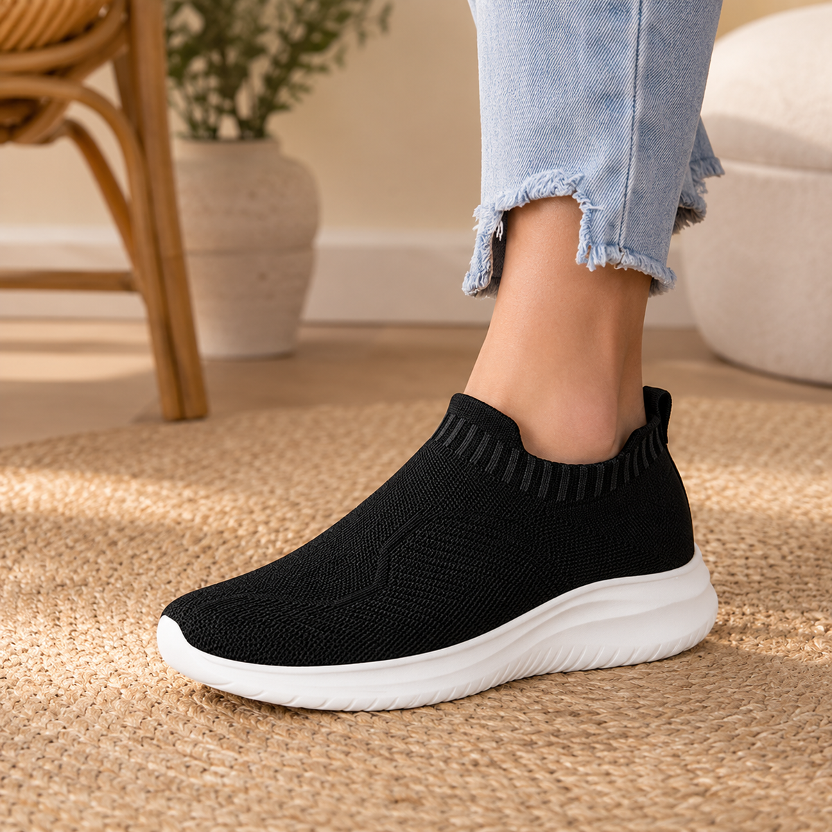 Women's Orthopedic Slip-On Trainers for Foot Pain Relief