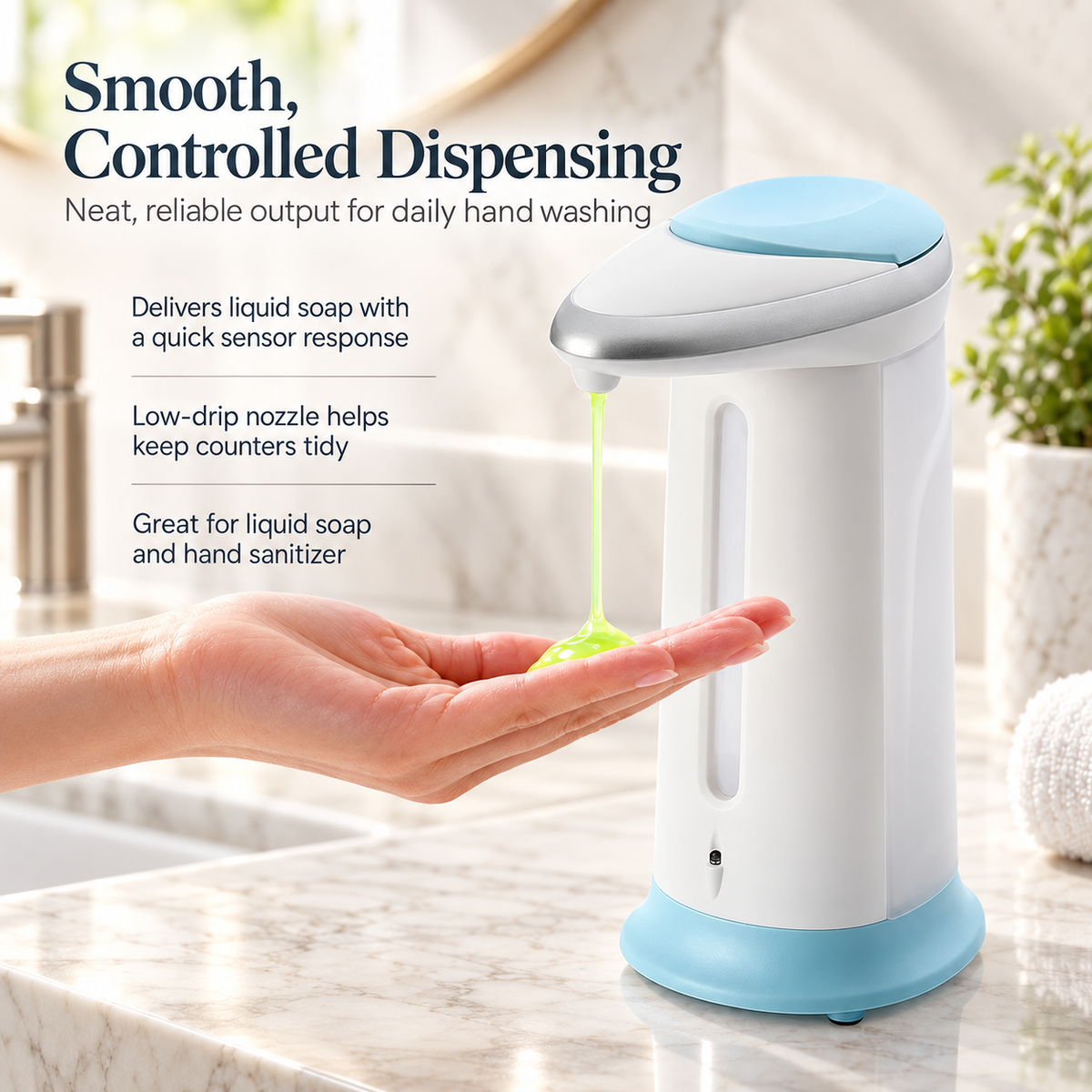 Automatic Soap Dispenser Touchless Infrared Sensor 400ml