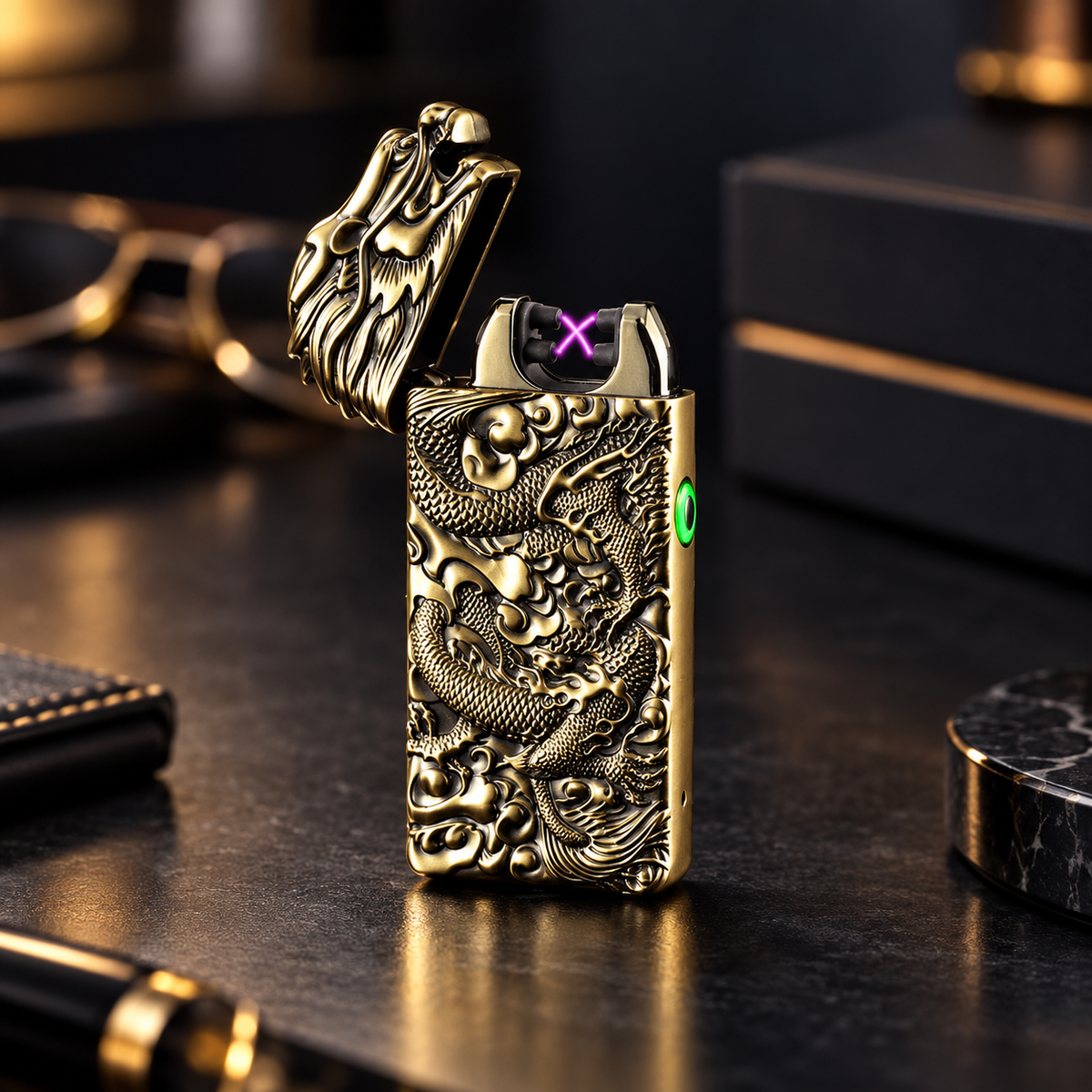 Dragon Plasma Lighter Rechargeable Windproof Flameless