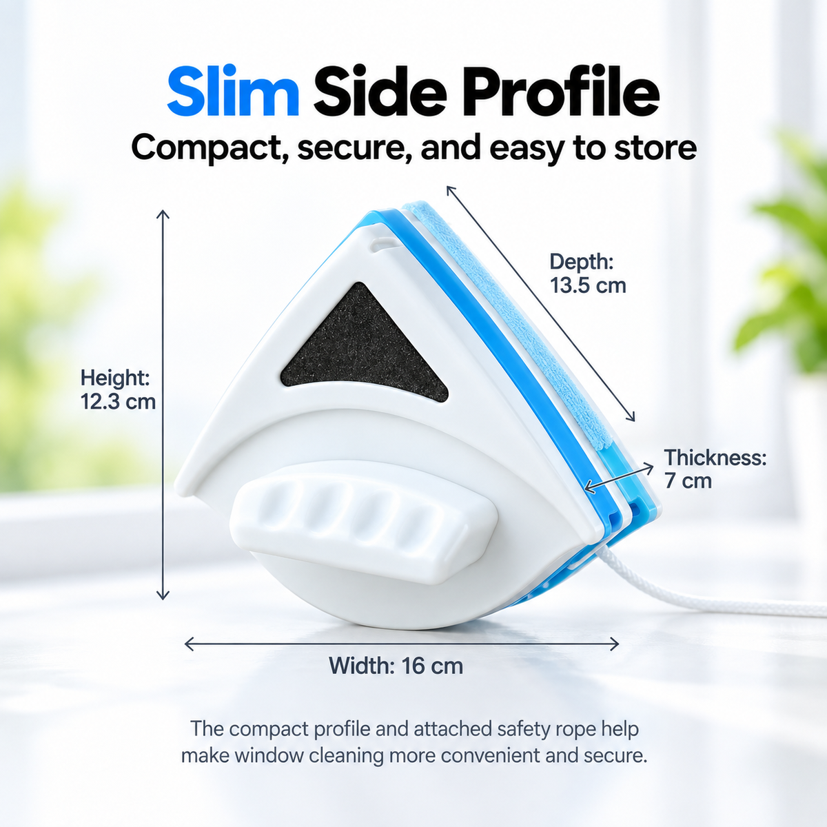 Magnetic Window Cleaner Double Sided for Double Glazing 3-8mm