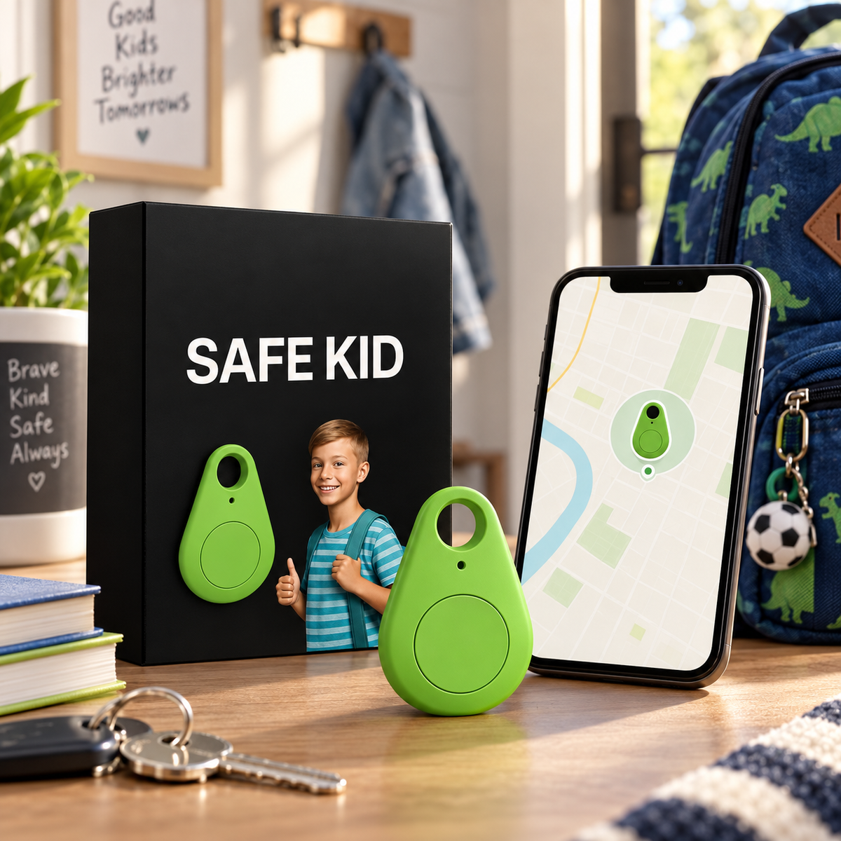 Child GPS Tracker Waterproof Real Time Location SOS