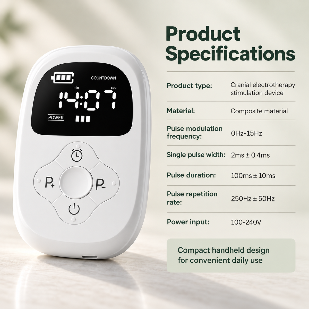 CES Cranial Electrotherapy Relaxation Therapy Device
