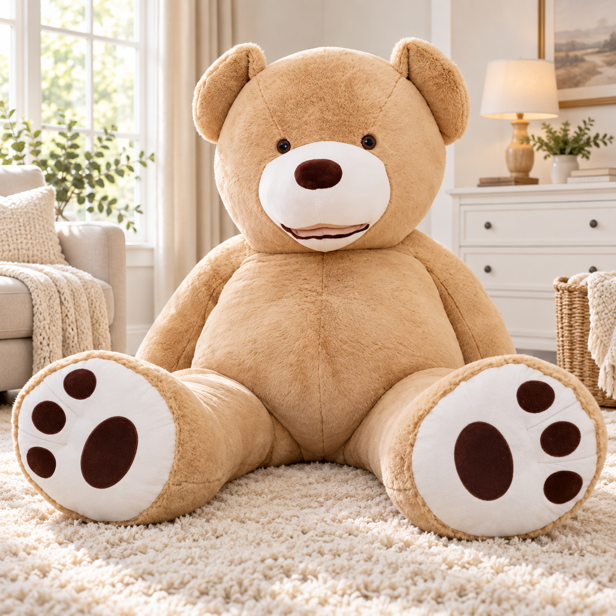Big Giant Teddy Bear Soft Giant Plush Bear Cover Gift