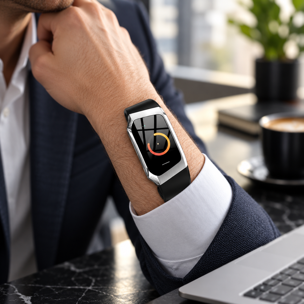 Blood Pressure Smart Watch Heart Rate Fitness Tracker