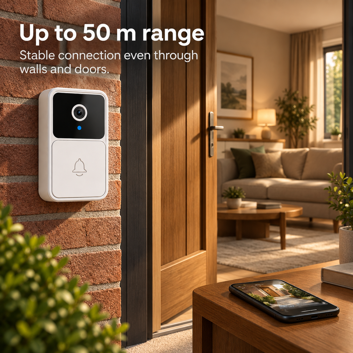Smart Video Doorbell Camera HD WiFi Two Way Audio Motion Alert
