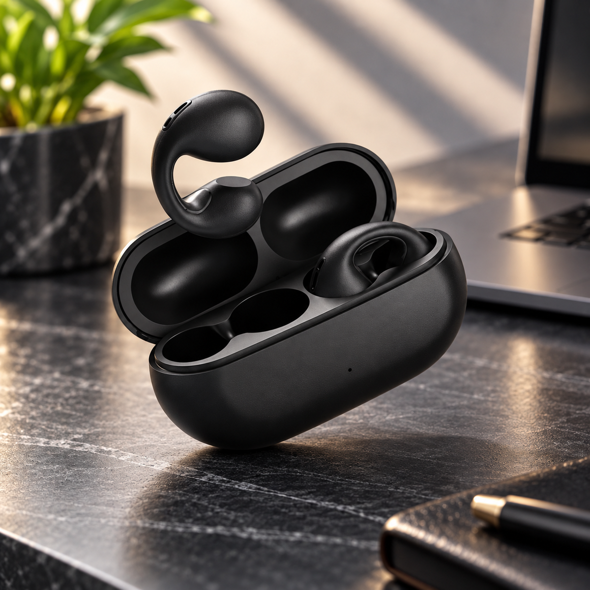 Bone Conduction Wireless Earbuds Open Ear Bluetooth with Mic