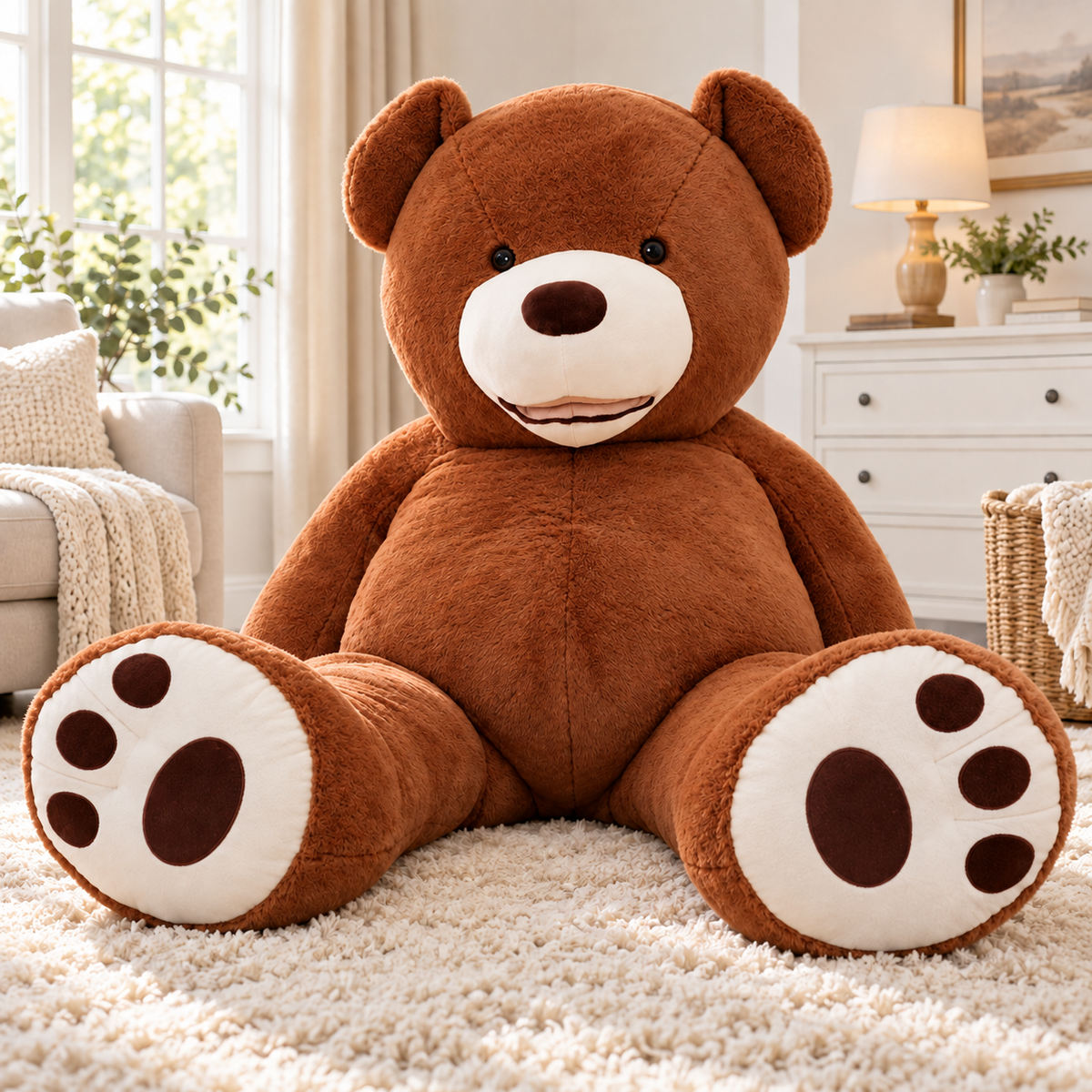 Big Giant Teddy Bear Soft Giant Plush Bear Cover Gift