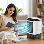 Portable Mini Evaporative Air Cooler Fan Humidifier 900ml