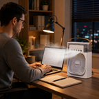 3-in-1 Portable Air Cooler with LED Night Light, USB Desktop Fan & Humidifier