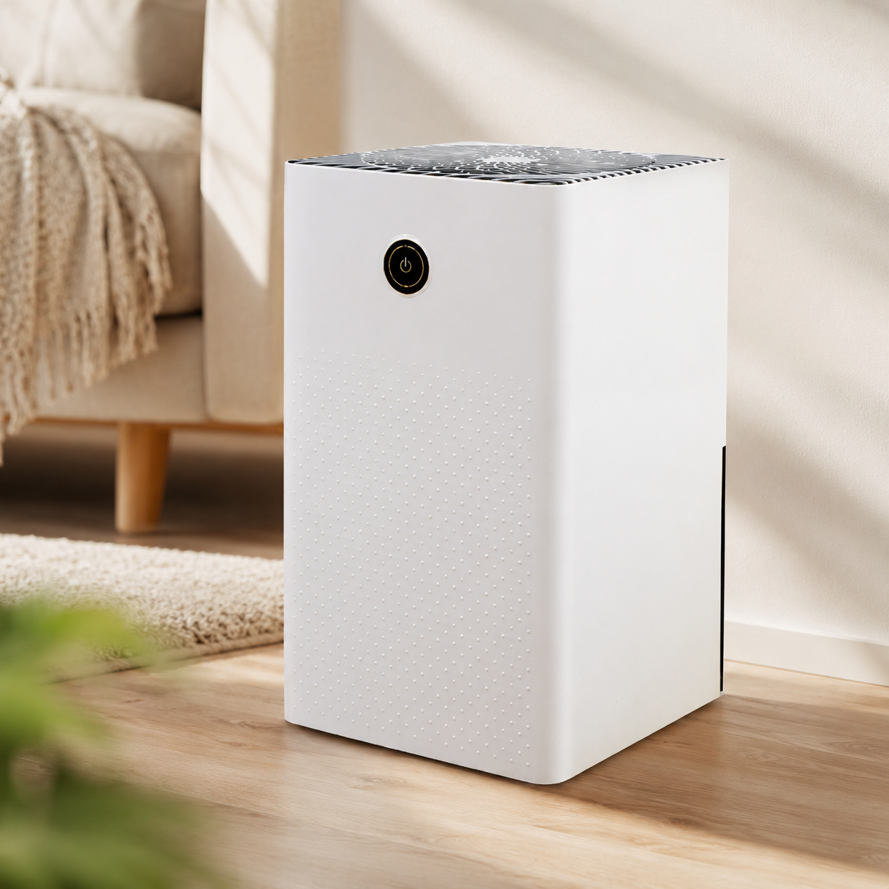 Silent Home Dehumidifier, Household Moisture Absorber & Air Dryer for Bedroom & Living Room