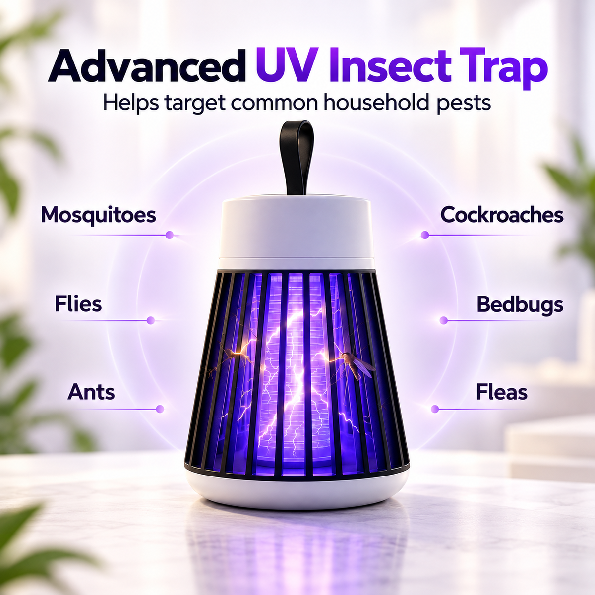 Mosquito Killer Lamp 2 Pack UV Insect Trap Indoor Outdoor