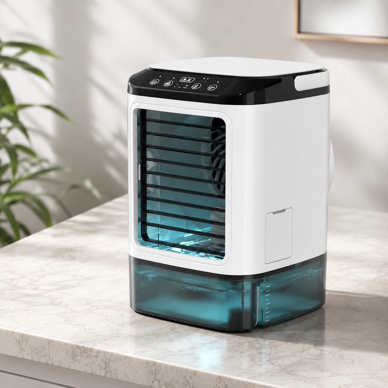 Portable Mini Air Conditioner with 900ML Water Tank 3-Speed Humidifier