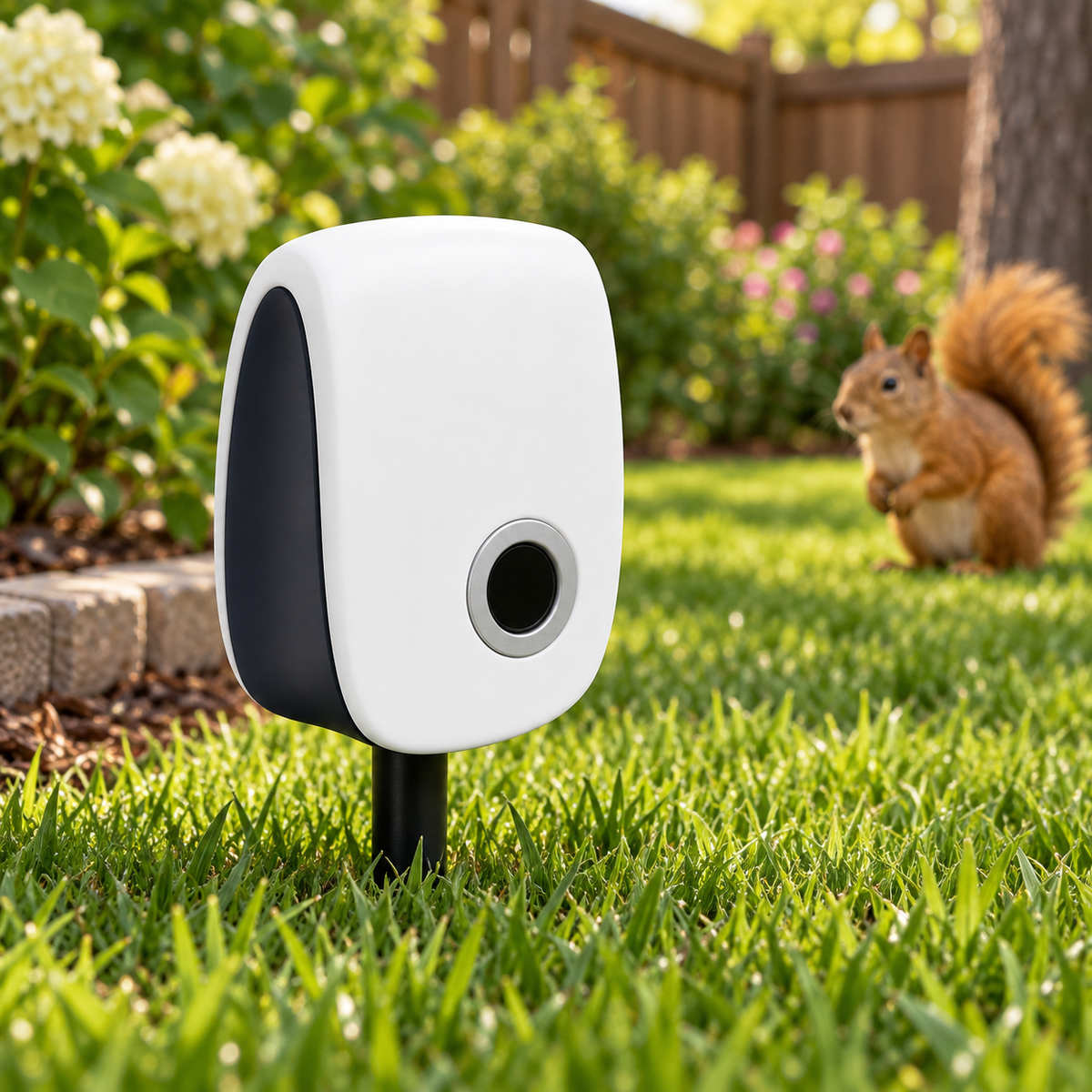 Ultrasonic Squirrel Repeller Garden Pest Deterrent