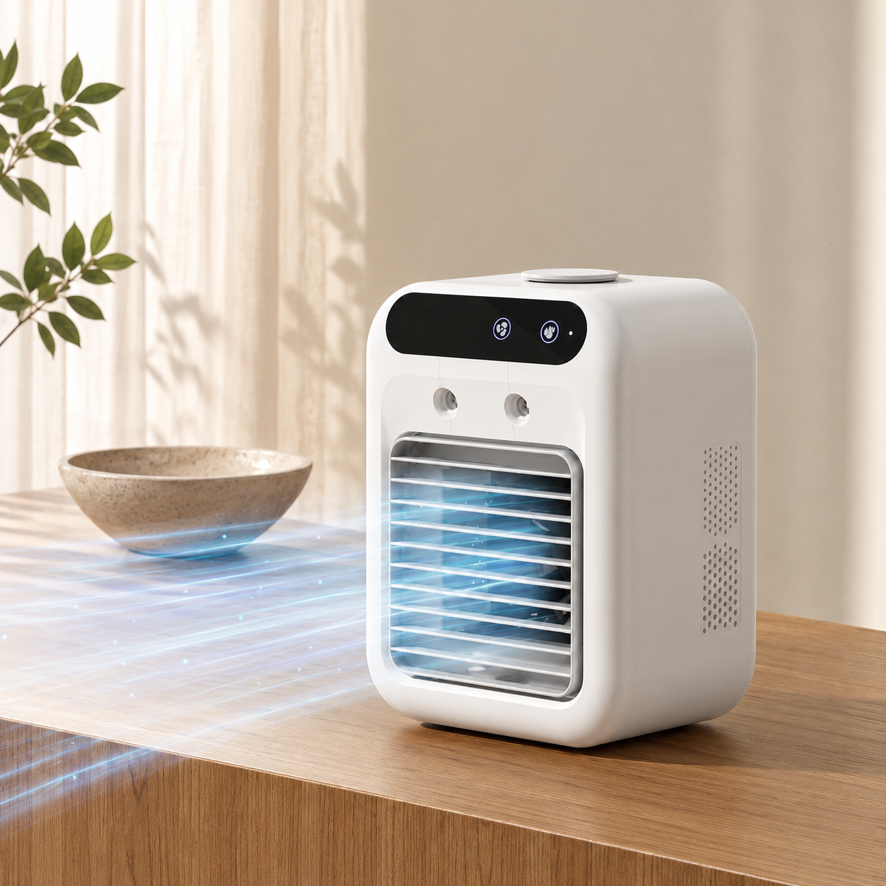 Mini USB Portable Air Conditioner Fan Humidifier Tabletop Cooler